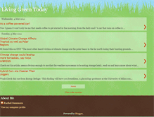 Tablet Screenshot of livinggreentoday.blogspot.com