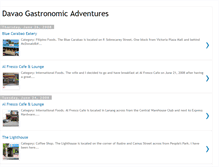 Tablet Screenshot of davaogastronomicadventures.blogspot.com