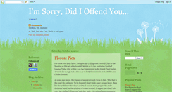 Desktop Screenshot of imsorrydidioffendyou.blogspot.com