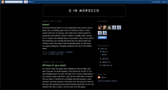 Desktop Screenshot of g-in-morocco.blogspot.com
