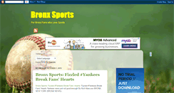 Desktop Screenshot of bronxnewssports.blogspot.com