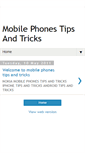 Mobile Screenshot of mobilephonestipsandtricks.blogspot.com
