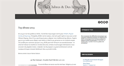 Desktop Screenshot of des-chibres-et-des-lettres.blogspot.com