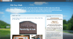 Desktop Screenshot of oldguywalk.blogspot.com