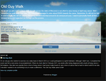 Tablet Screenshot of oldguywalk.blogspot.com