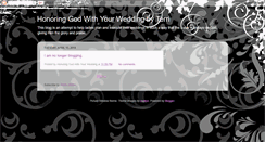 Desktop Screenshot of honoringgodwithyourwedding.blogspot.com