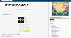 Desktop Screenshot of justpsychobabble.blogspot.com