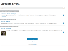 Tablet Screenshot of mosquito-lotion.blogspot.com