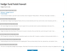 Tablet Screenshot of hedge-fund-hotel-hawaii.blogspot.com