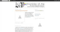 Desktop Screenshot of chronicalsofshe.blogspot.com