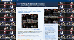 Desktop Screenshot of boxingcorners.blogspot.com