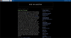 Desktop Screenshot of kidinaustin.blogspot.com