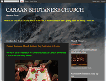 Tablet Screenshot of canaanbhutanese.blogspot.com