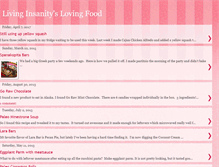 Tablet Screenshot of livinginsanityslovingfood.blogspot.com