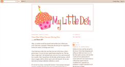 Desktop Screenshot of mylittledish.blogspot.com