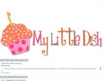 Tablet Screenshot of mylittledish.blogspot.com