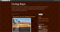 Desktop Screenshot of livingrays.blogspot.com