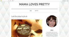 Desktop Screenshot of mamalovespretty.blogspot.com