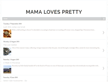 Tablet Screenshot of mamalovespretty.blogspot.com