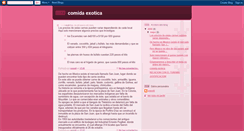 Desktop Screenshot of comida-exotica-mundo.blogspot.com