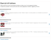 Tablet Screenshot of esercizidiitaliano.blogspot.com