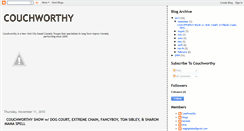 Desktop Screenshot of couchworthy.blogspot.com