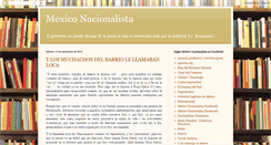 Desktop Screenshot of nacionalistasmexicanos.blogspot.com