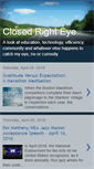 Mobile Screenshot of closedrighteye.blogspot.com