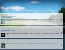 Tablet Screenshot of closedrighteye.blogspot.com