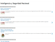 Tablet Screenshot of inteligenciayseguridadnacional.blogspot.com