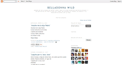 Desktop Screenshot of belladonnawild.blogspot.com