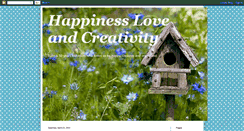 Desktop Screenshot of lovehappinesscreativity.blogspot.com