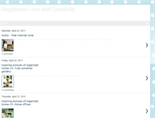 Tablet Screenshot of lovehappinesscreativity.blogspot.com