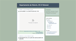 Desktop Screenshot of palmeralhistoria.blogspot.com