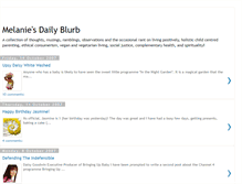 Tablet Screenshot of melaniesdailyblurb.blogspot.com