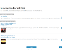 Tablet Screenshot of infoforallcars.blogspot.com