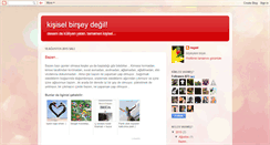 Desktop Screenshot of kisiselbirseydegil.blogspot.com