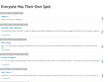 Tablet Screenshot of everyonehastheirownspot.blogspot.com
