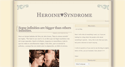 Desktop Screenshot of heroinesyndromezm.blogspot.com
