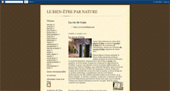 Desktop Screenshot of naturebien-etre.blogspot.com