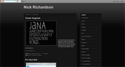 Desktop Screenshot of nickrichardson16.blogspot.com