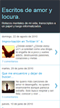 Mobile Screenshot of escritosdeamorylocura.blogspot.com