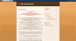 Desktop Screenshot of myfamilyhistory2008.blogspot.com