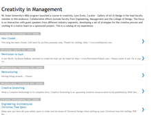 Tablet Screenshot of creativityinmanagement.blogspot.com