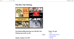 Desktop Screenshot of nhabaovietthuong.blogspot.com