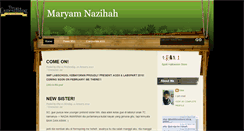 Desktop Screenshot of maryamnazihah.blogspot.com