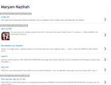 Tablet Screenshot of maryamnazihah.blogspot.com