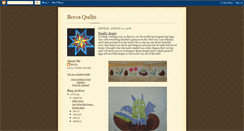 Desktop Screenshot of beccaquilts.blogspot.com