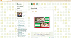 Desktop Screenshot of kenzacoleman.blogspot.com
