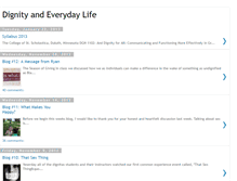 Tablet Screenshot of dignityandeverydaylife.blogspot.com